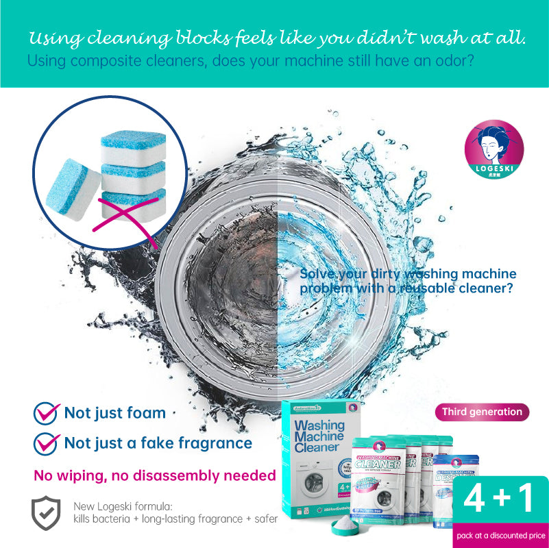 LOGESKI Washing Machine Cleaner – No Soak, Anti-Mold & Fresh