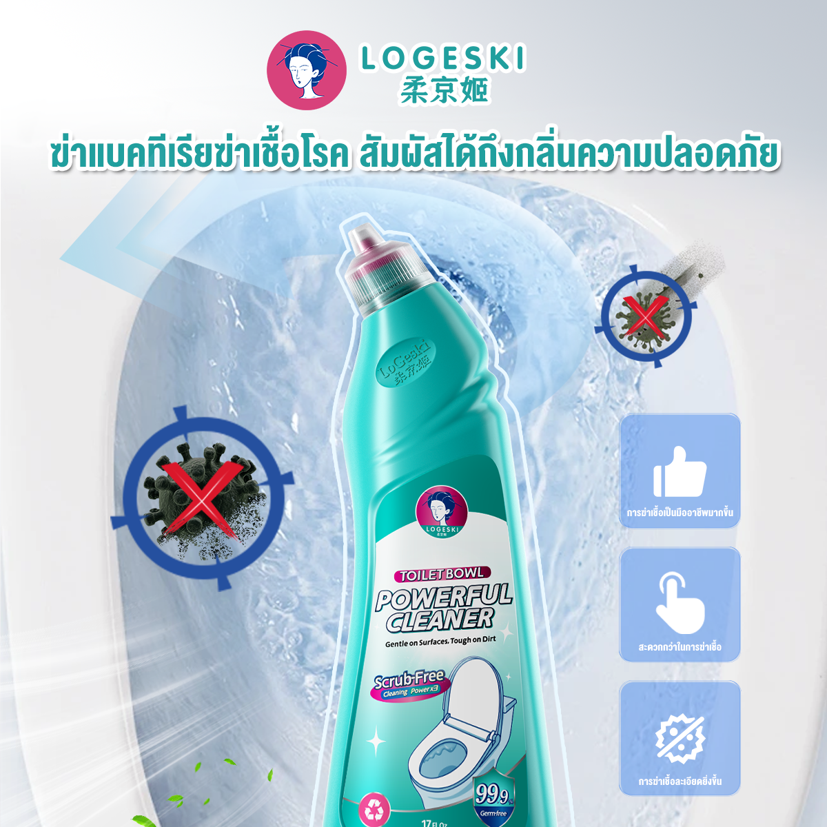 LOGESKI Toilet Cleaner: Protecting Your Home from Germs and Viruses in Changing Weather