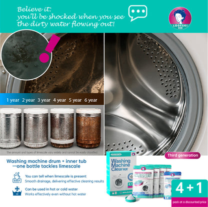 LOGESKI Washing Machine Cleaner – No Soak, Anti-Mold & Fresh