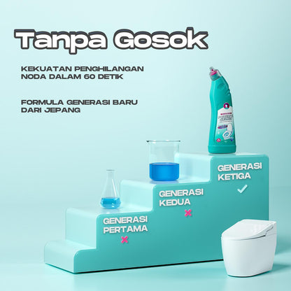 Logeski Pembersih Toilet Tanpa Sikat – Penghilang Kerak & Bau, 500 ml / 3 Botol