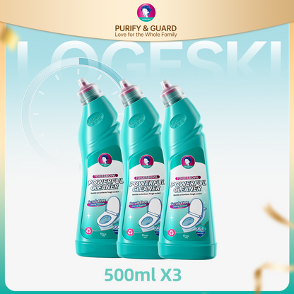Logeski Pembersih Toilet Tanpa Sikat – Penghilang Kerak & Bau, 500 ml / 3 Botol